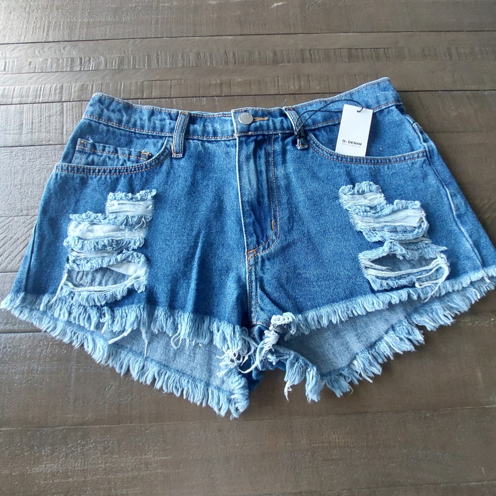 O2 DENIM Blue Jeans Shorts